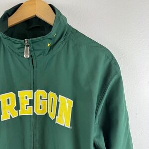 VTG NIKE Team Oregon‎ Ducks U of O track windbreaker full zip jacket 90's - L
